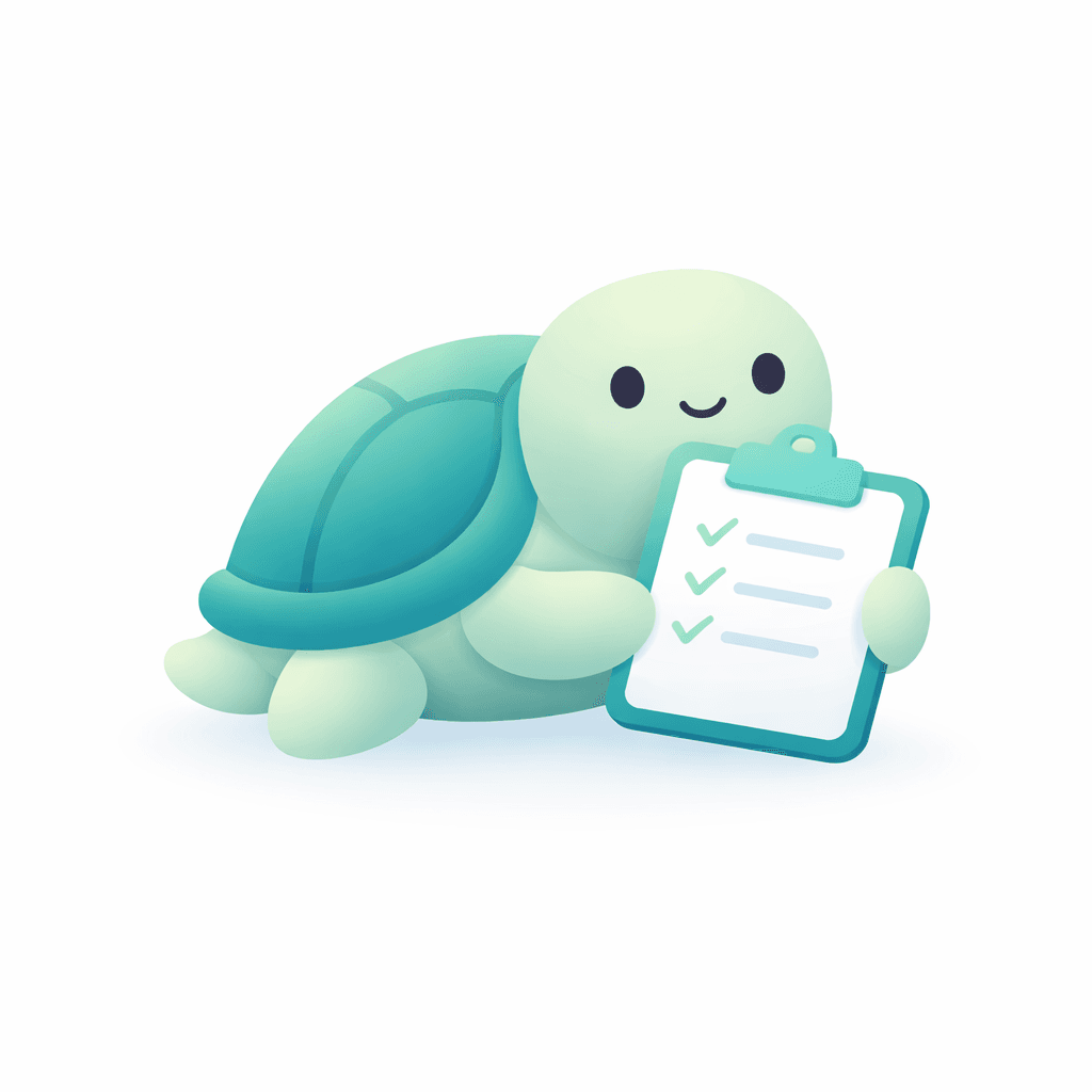 MyoPlan turtle mascot